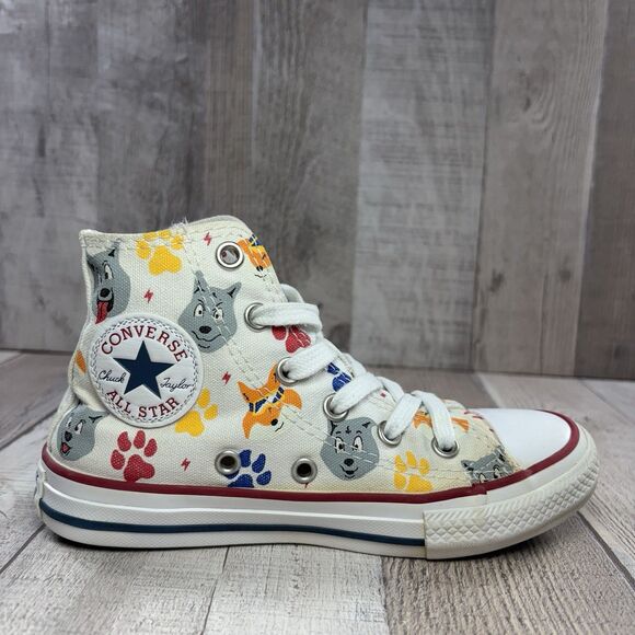 Converse Chuck Taylor AllStar CTAS High Top Boys Toddler Size 12 Wolf Pack White - Picture 5 of 13